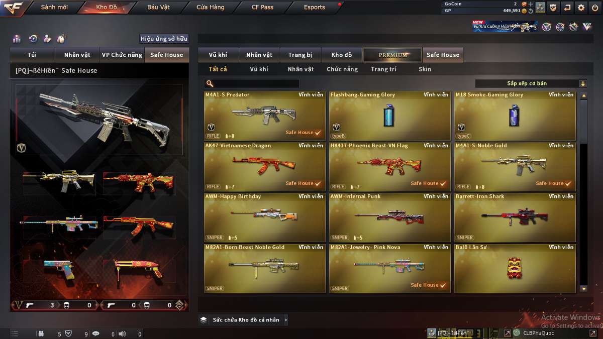 shop acc cf uy tin gia re